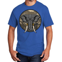 Wild Elephant Vector Basic T-shirt | Artistshot