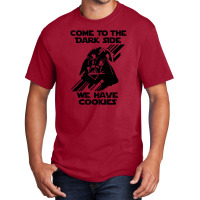 Come To The Dark Side We Have Cookie Black Print Basic T-shirt | Artistshot