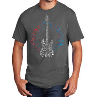 Music Circle Clef Music Notes Guitarist Idea Guitar T Shirt Basic T-shirt | Artistshot