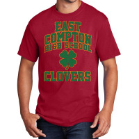 East Compton High School Clovers (variant) Basic T-shirt | Artistshot