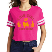 This Girl Loves Her Chow Chow Scorecard Crop Tee | Artistshot