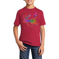 Beautiful Music Notes T Shirt Basic Youth T-shirt | Artistshot