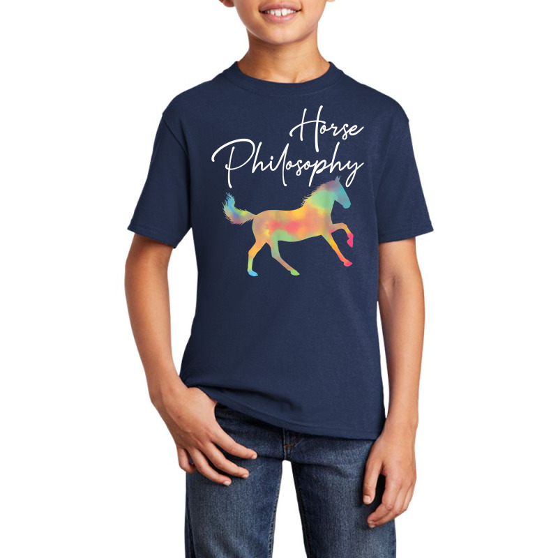 Horse Philosophy Riding Animal Western Style T Shirt Basic Youth T-shirt by latodorjnb | Artistshot