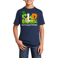 Speech Language Pathologist St Patrick's Day Slp Therapy T Shirt Basic Youth T-shirt | Artistshot