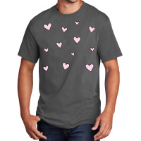 Pink Hearts Basic T-shirt | Artistshot