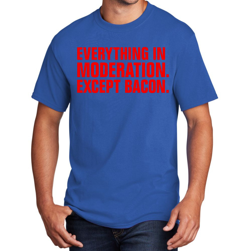 Album Music Except, Bacon Basic T-shirt | Artistshot