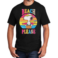 Peanuts Beach Please Basic T-shirt | Artistshot