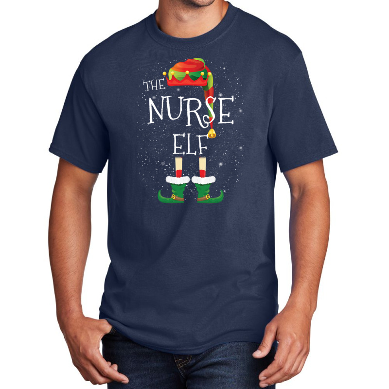 Nurse Elf Family Matching Christmas Group Funny Gift Basic T-shirt | Artistshot