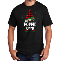 Poppie Gnome Buffalo Plaid Matching Family Christmas Pajama Funny Gift Basic T-shirt | Artistshot