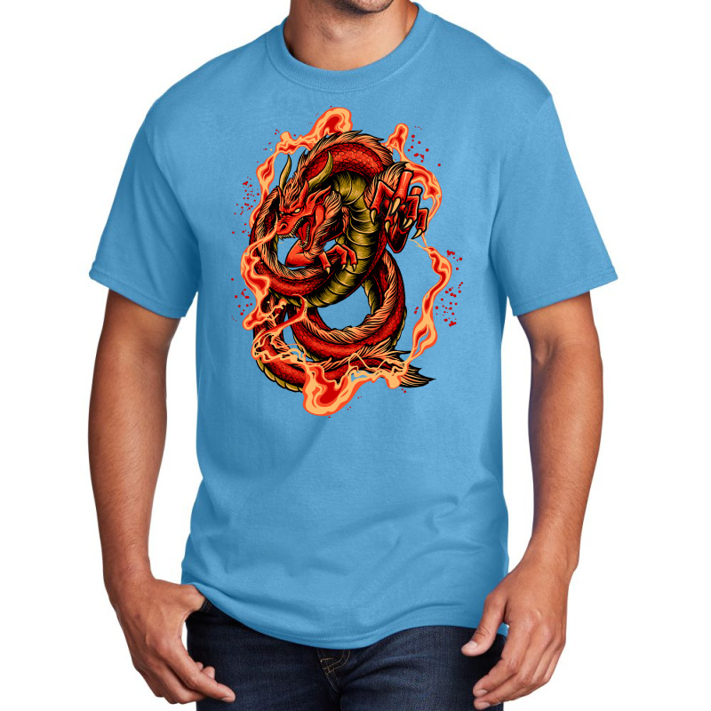 Racing Dragon Basic T-shirt by mochamad ervando | Artistshot