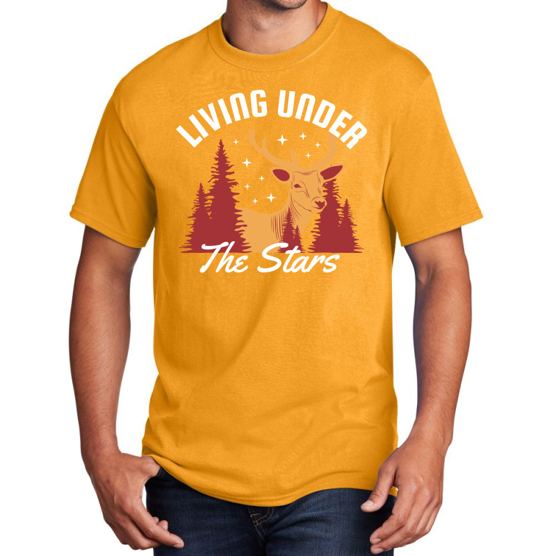 Living Under The Stars Basic T-shirt by April Shop | Artistshot