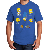 The Simpsons Family Faces C2 Basic T-shirt | Artistshot