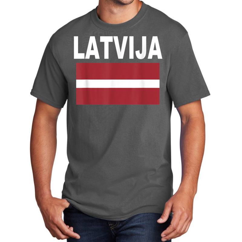 Latvija Flag T Shirt Cool Latvian Latvia Flags Gif Basic T-shirt | Artistshot