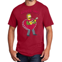 The Simpsons Valentine's Day Ned Flanders Lover-in Basic T-shirt | Artistshot