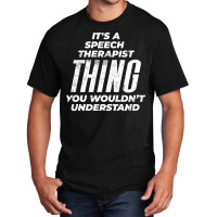 Speech Therapist Distressed Design Basic T-shirt | Artistshot