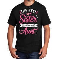 Best Aunt Future Promoted To Aunt To Be Auntie Mot Basic T-shirt | Artistshot