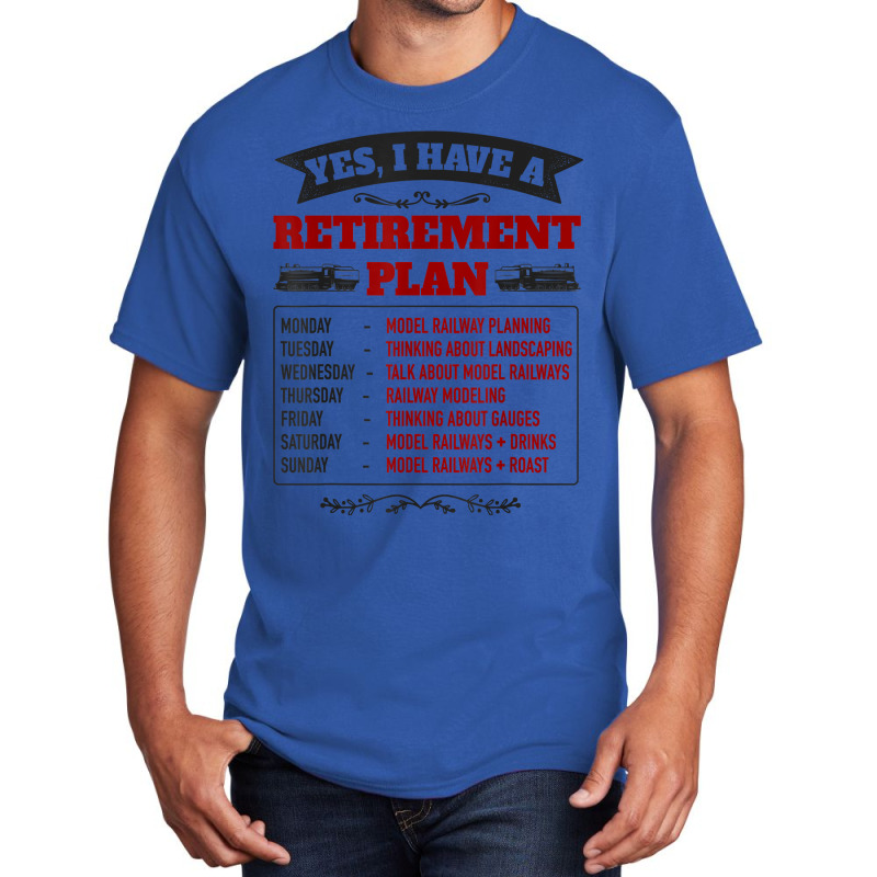 Model Railway Retirement Idea For Men & Railway Mo Basic T-shirt | Artistshot