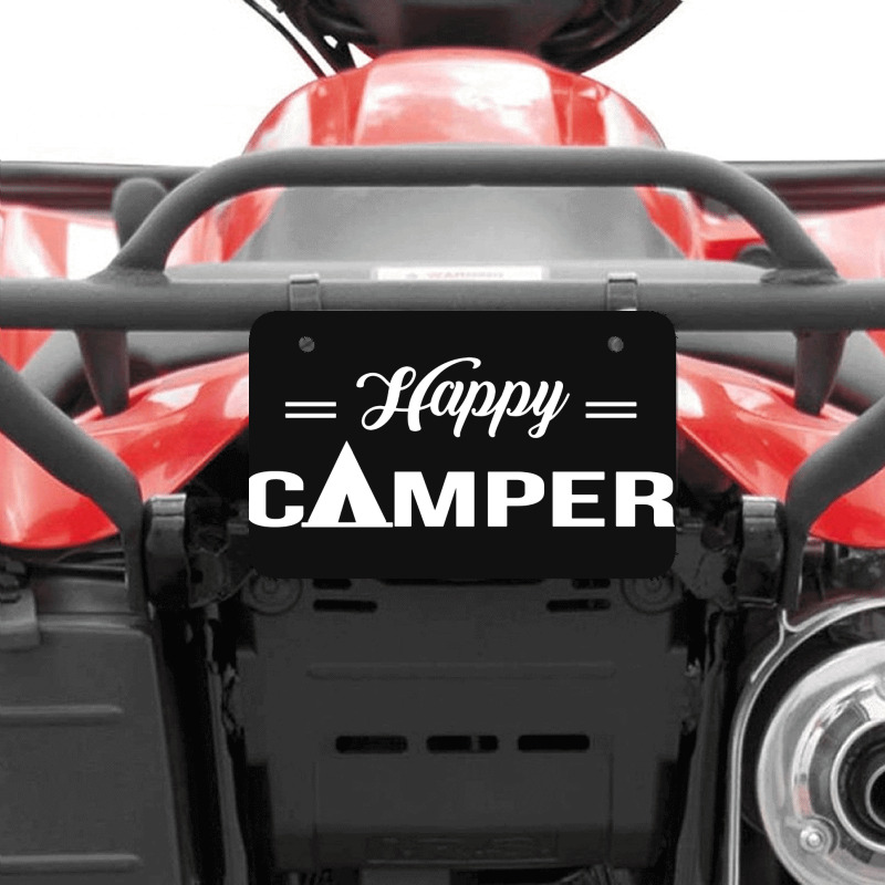 Happy Camper Atv License Plate | Artistshot