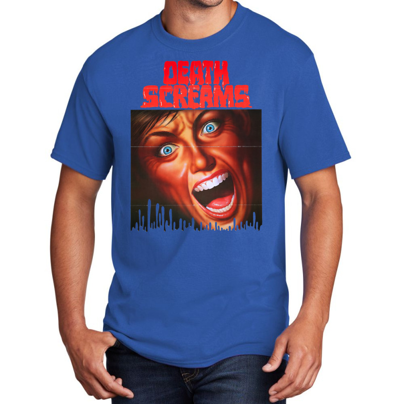 Death Screams (1982) Basic T-shirt by fujiogathb | Artistshot