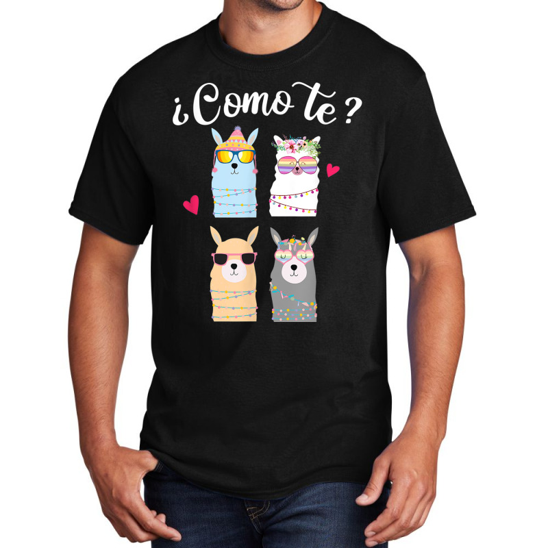 Como Te Llamas Funny Spanish Teacher Bilingual Tea Basic T-shirt by africaka | Artistshot