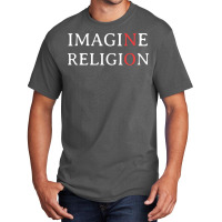 Imagine No Religion Green Basic T-shirt | Artistshot