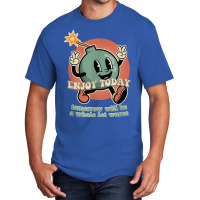 Existential Dread Retro Cartoon Bomb Grenade Nihil Basic T-shirt | Artistshot