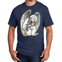 Zelator  Guardian Angel  Glitch Aesthetics Basic T-shirt | Artistshot