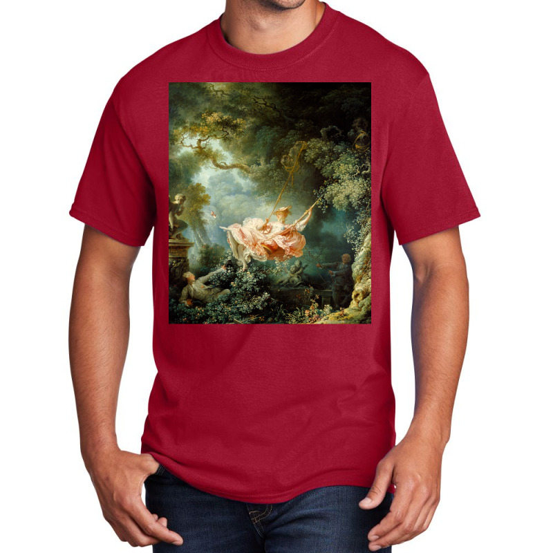 The Swing Jean Honore Fragonard Basic T-shirt by dallycoplina | Artistshot