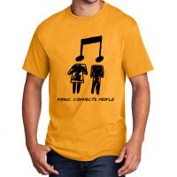 Music Connects People Basic T-shirt | Artistshot