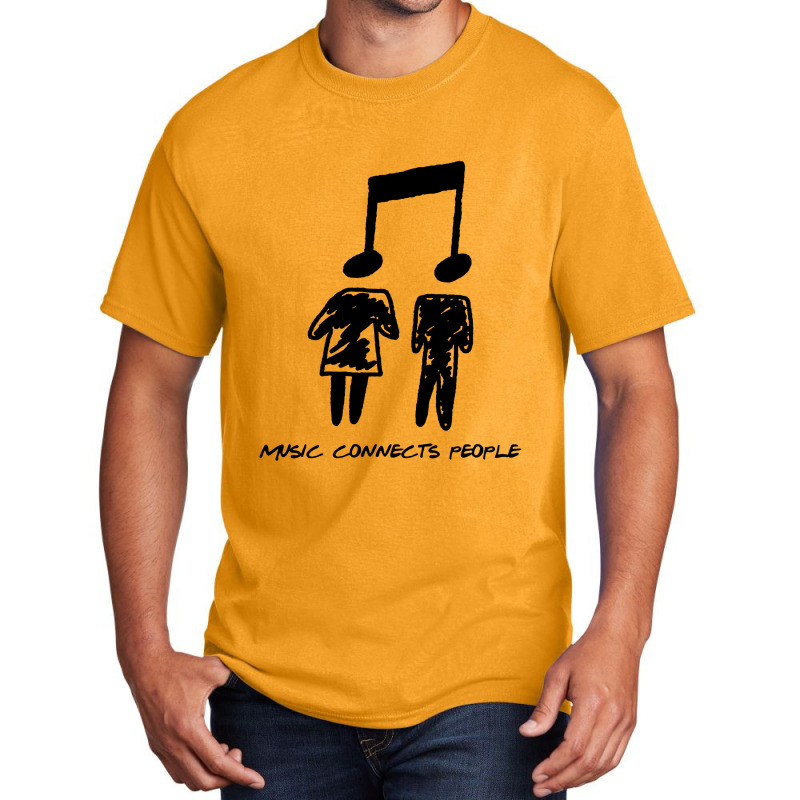 Music Connects People Basic T-shirt | Artistshot