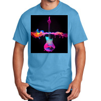 Radioactive Guitar On Colors Basic T-shirt | Artistshot