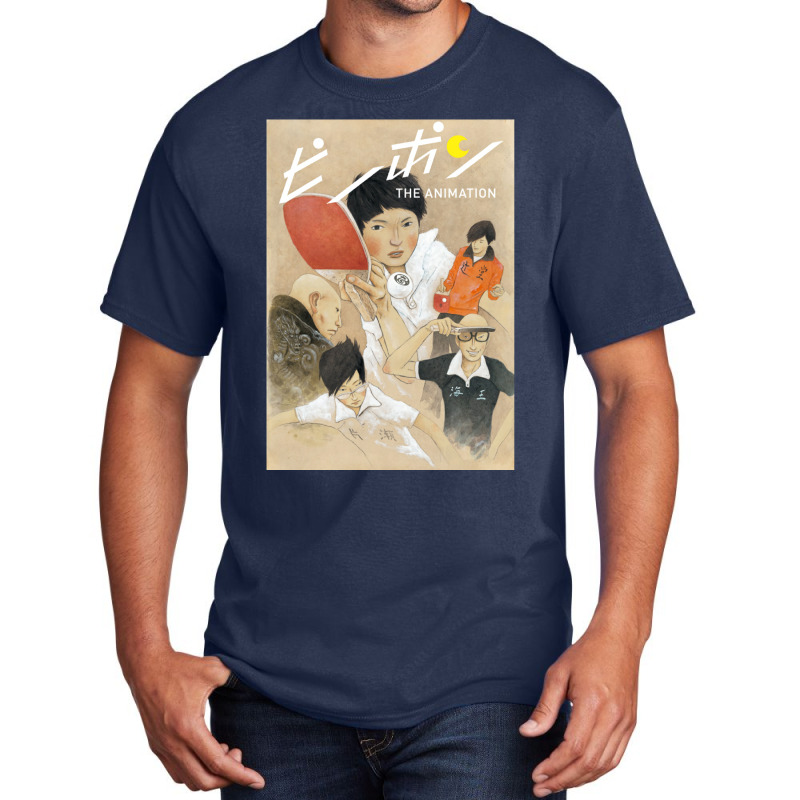 Ping Pong The Animation Anime Basic T-shirt by xaahiradada3 | Artistshot