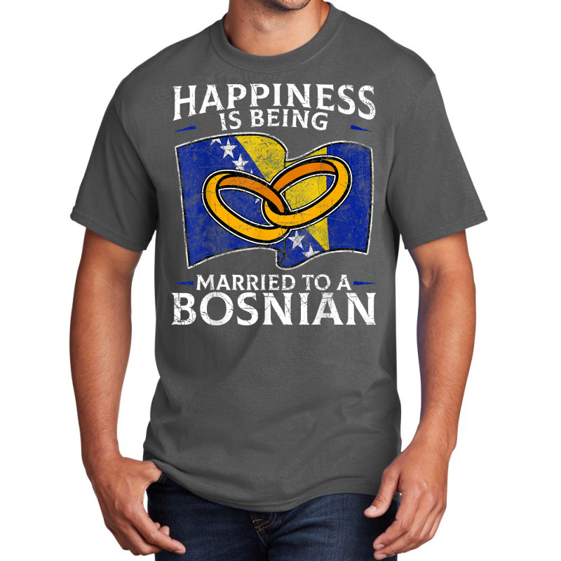 Bosnia And Herzegovina Marriage Bosnian Herzegovin Basic T-shirt by mumm | Artistshot