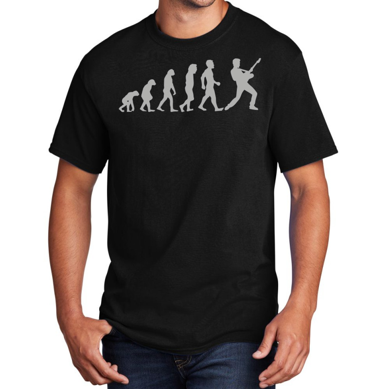 Guitar Player Evolution Basic T-shirt by enzormiersh | Artistshot