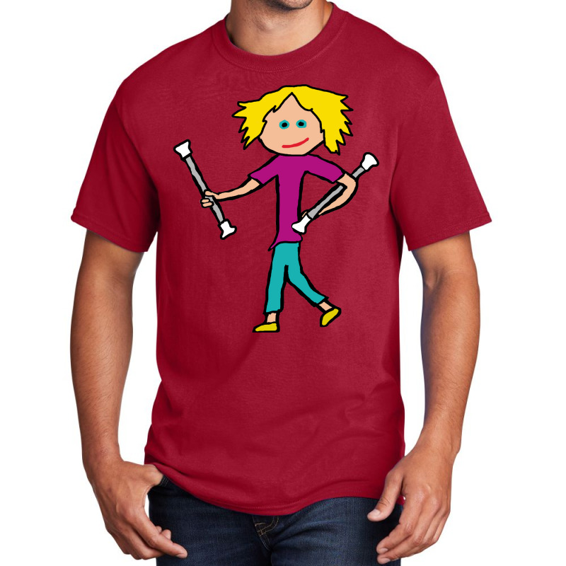 Baton Twirling Love Basic T-shirt by strosesimonsf | Artistshot