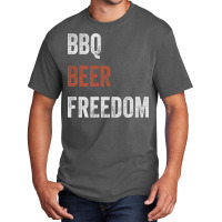 Beer Bbq Freedom Texas Bbq Design For Him Love Basic T-shirt | Artistshot