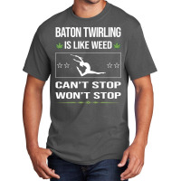 Funny Cant Stop Baton Twirling Twirl Twirler Vinta Basic T-shirt | Artistshot