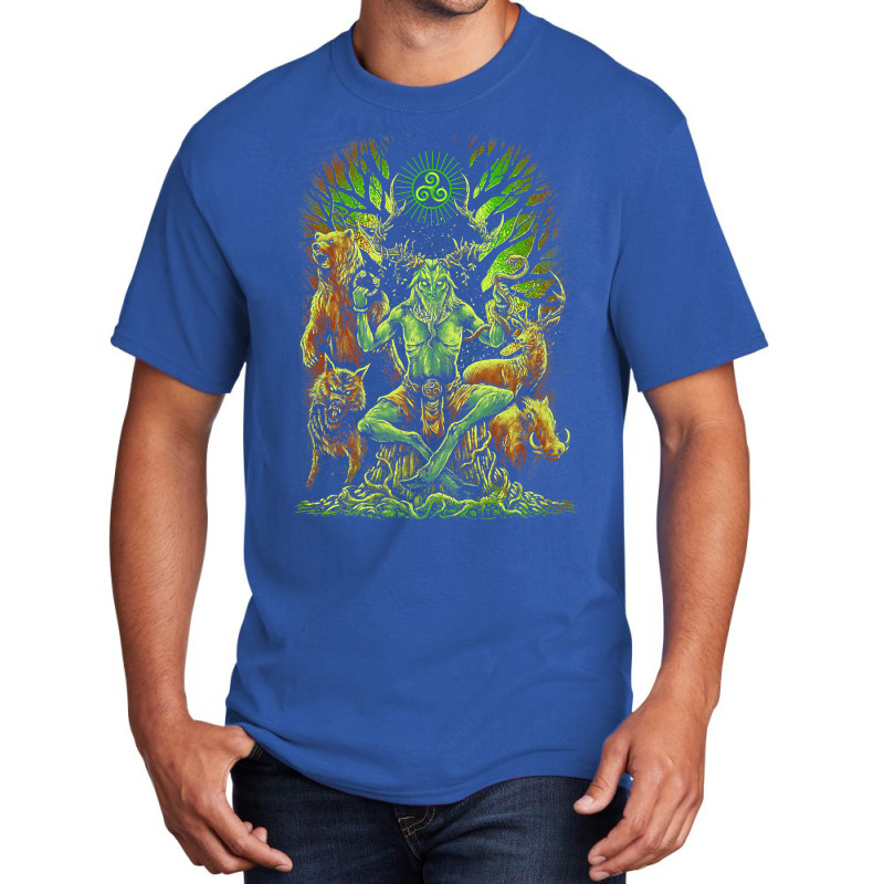 Celtic Pagan Cernunnos Irish Scottish Mythology Pr Basic T-shirt by saterseim | Artistshot