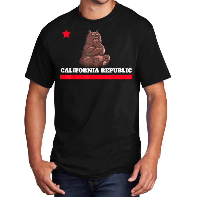 Funny California Republic State Flag Novelty Gift Basic T-shirt | Artistshot