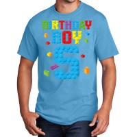 Master Builder 5th Birthday Boy 5 Five Year Buildi Basic T-shirt | Artistshot