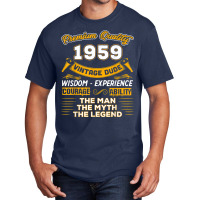 Mens The Man Myth Legend 1959 63rd Birthday Gift F Basic T-shirt | Artistshot