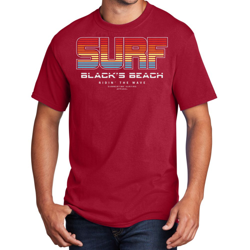 Surf In Blacks Beach Love Basic T-shirt by dalmangaribd | Artistshot