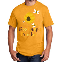 Bee Happy Free Bee 70s Basic T-shirt | Artistshot