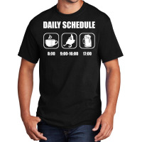 Snowmobile Sledding Snow   Daily Schedule Snowmobi Basic T-shirt | Artistshot