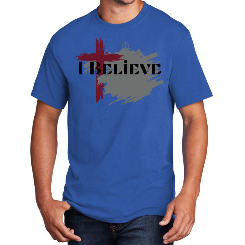 I Believe Green Basic T-shirt by labineskatesr | Artistshot