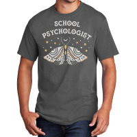 School Psychologist Boho Butterfly Design Basic T-shirt | Artistshot