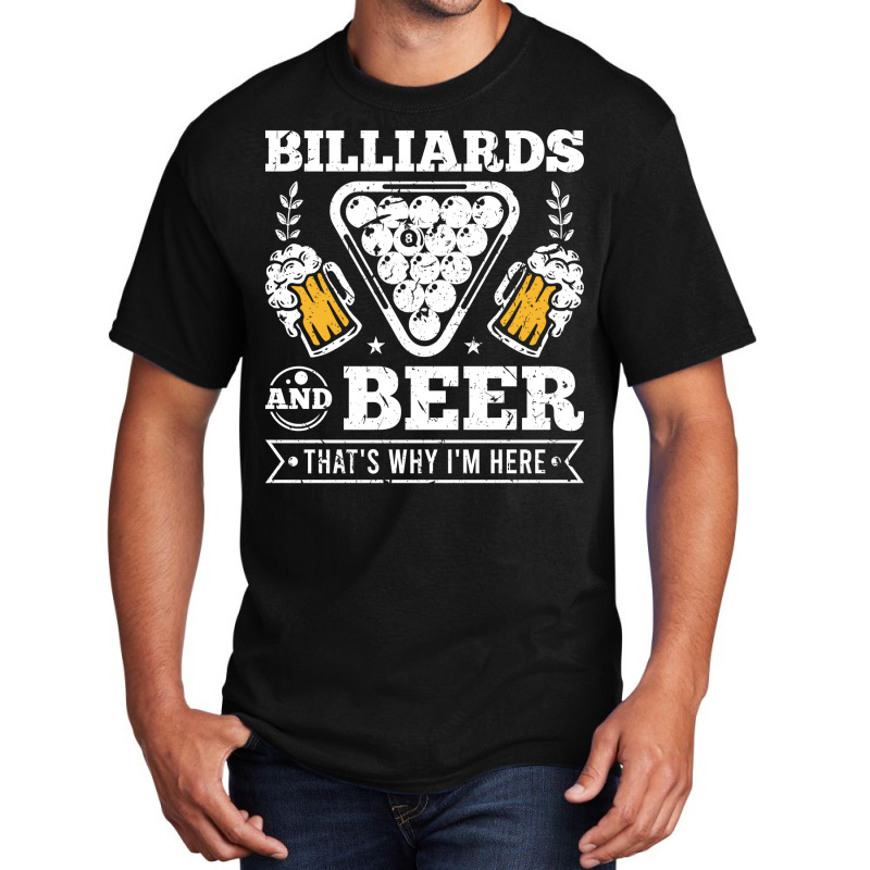 Billiards Beer Pool Player Mens Billiard Basic T-shirt | Artistshot