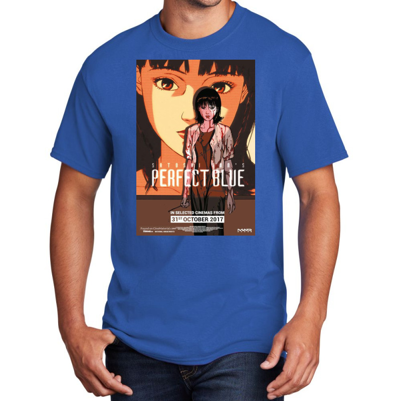 Perfect Blue Basic T-shirt by loraineseria | Artistshot