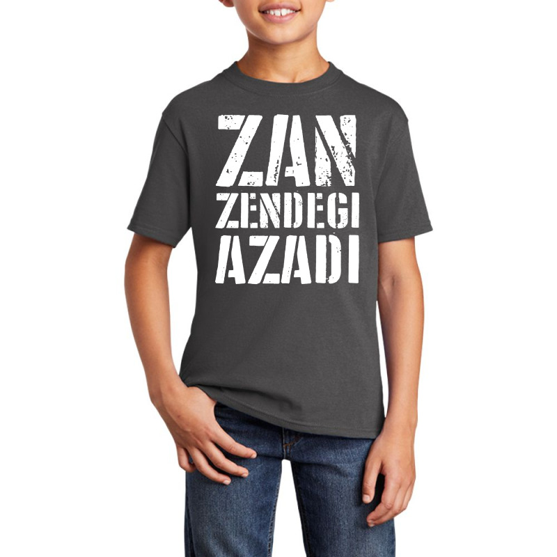 Zan Zendegi Azadi Women Life Basic Youth T-shirt by Brownbubbles | Artistshot