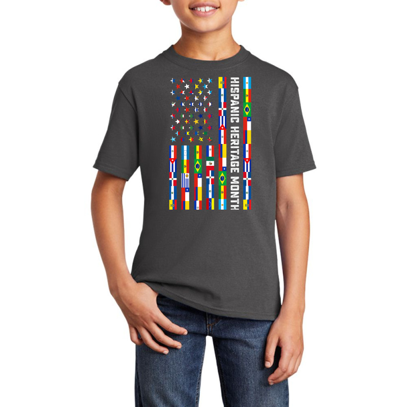 National Hispanic Heritage Month Celebration Latin Flags Basic Youth T-shirt by KimberleeWilson786 | Artistshot